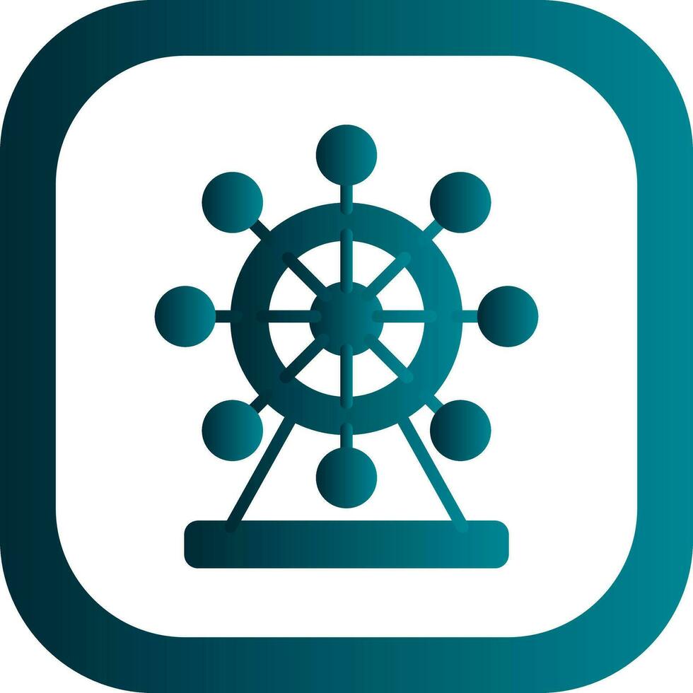 Ferris Wheel  Vector Icon Design