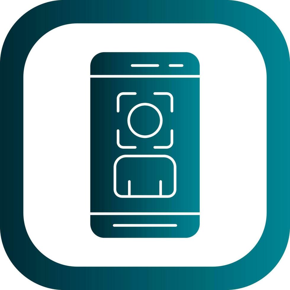 Face Scan  Vector Icon Design