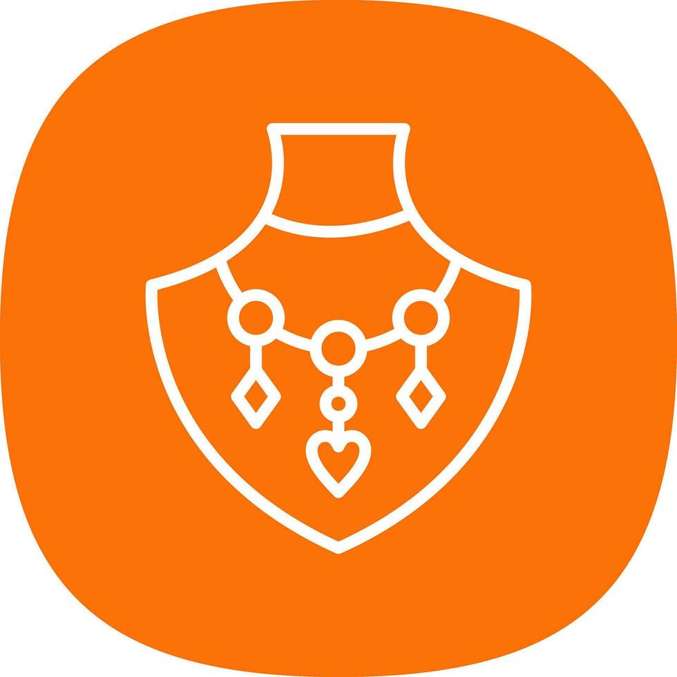 Necklace Vector Icon Design