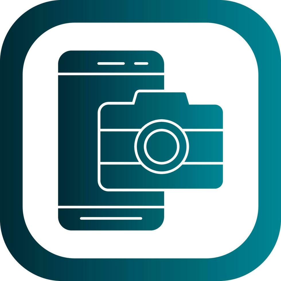 Mobile Camera  Vector Icon Design