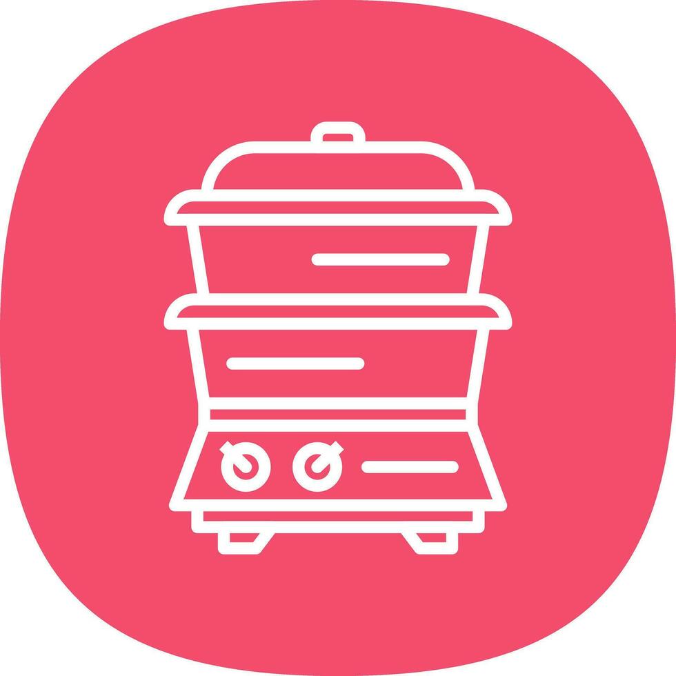 Steamer Vector Icon Design