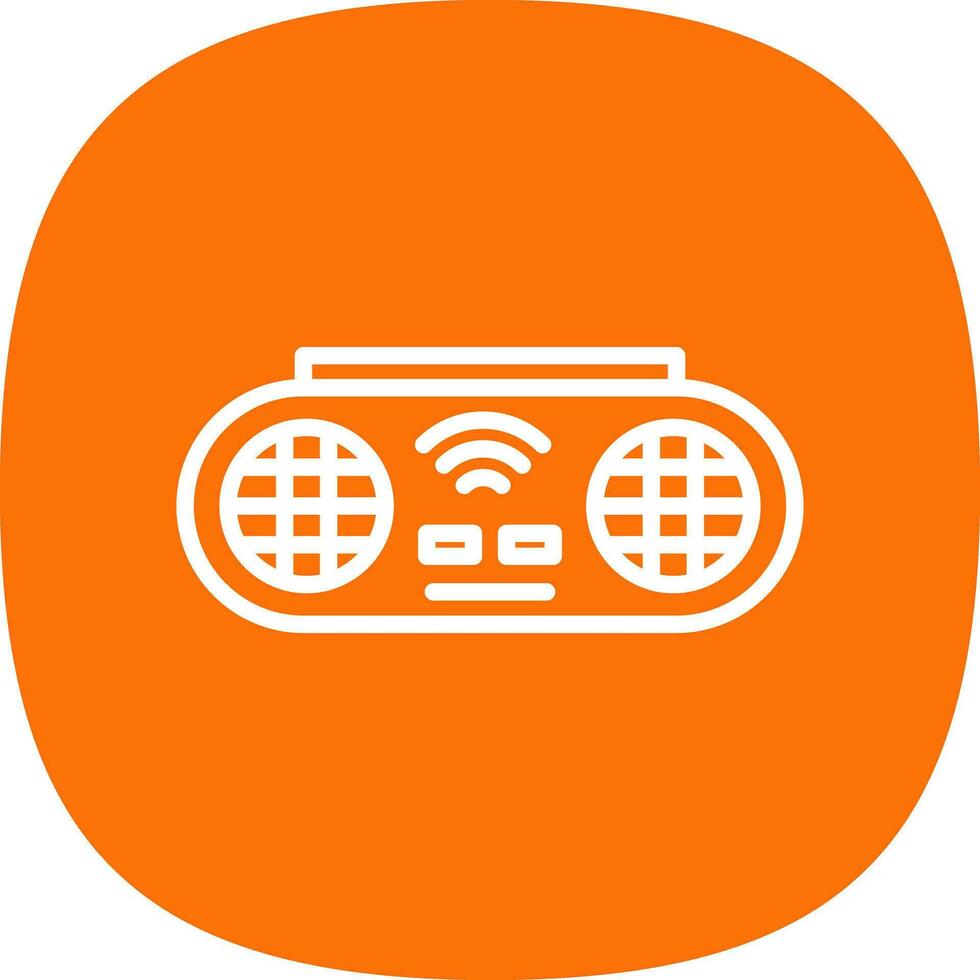 Portable Speaker Vector Icon Design