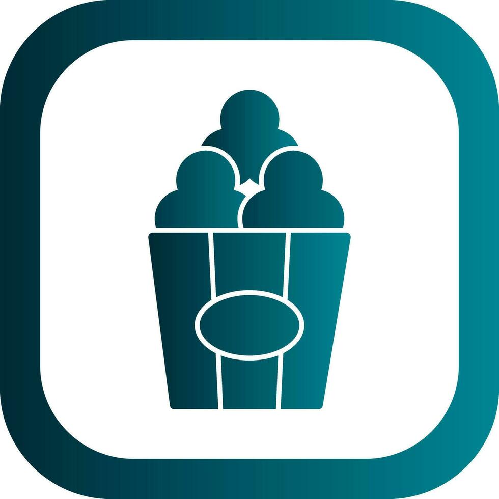 Popcorn  Vector Icon Design