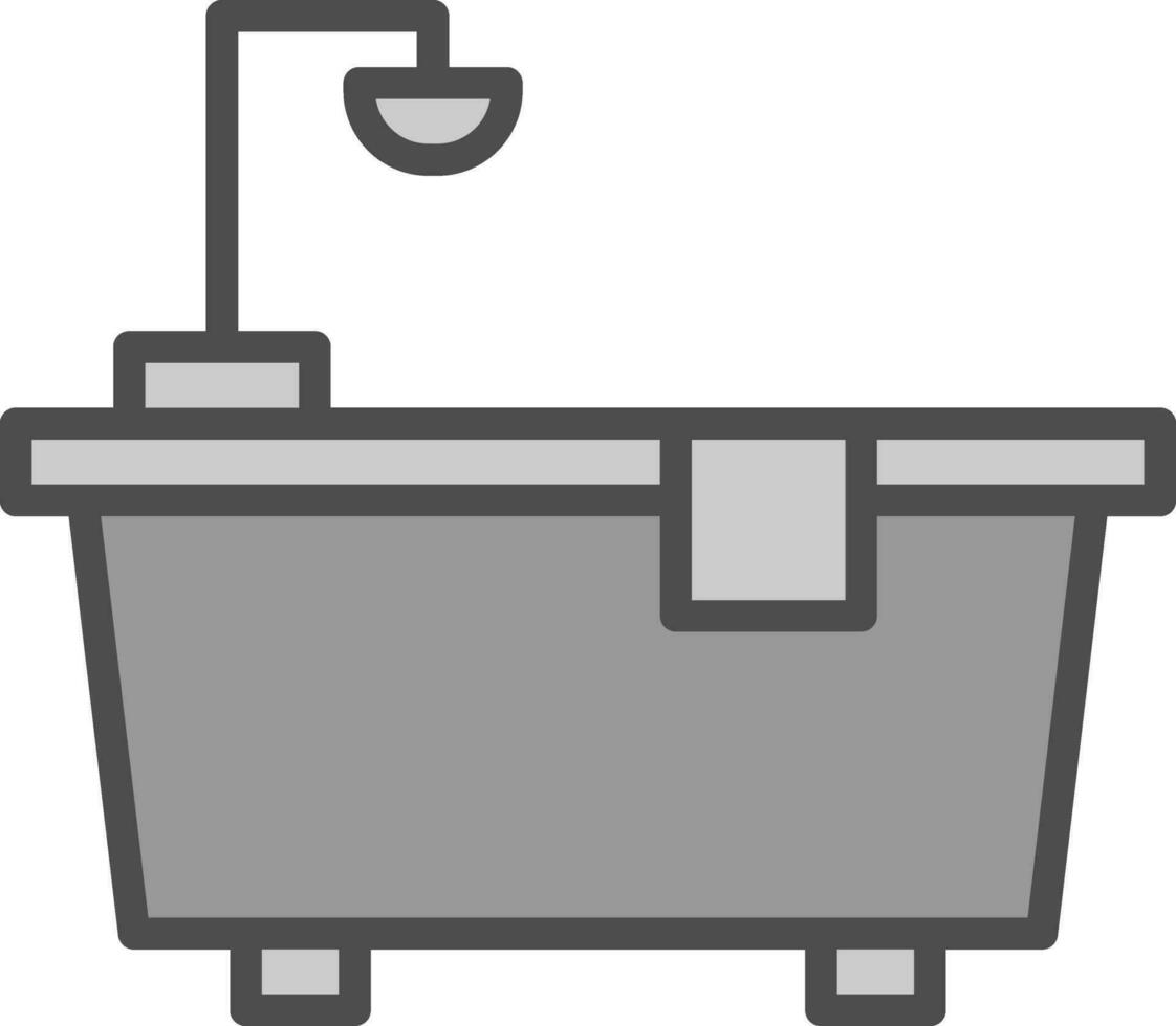 Bathtub Vector Icon Design