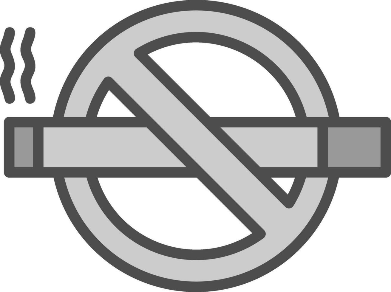 No cigarro vector icono diseño