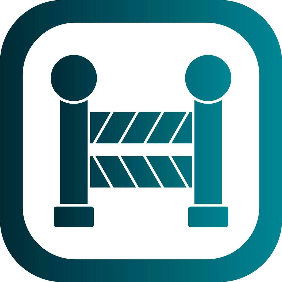 Road Barrier  Vector Icon Design