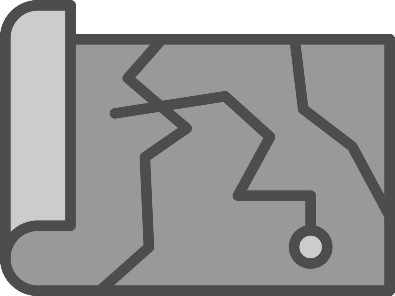 Treasure Map Vector Icon Design