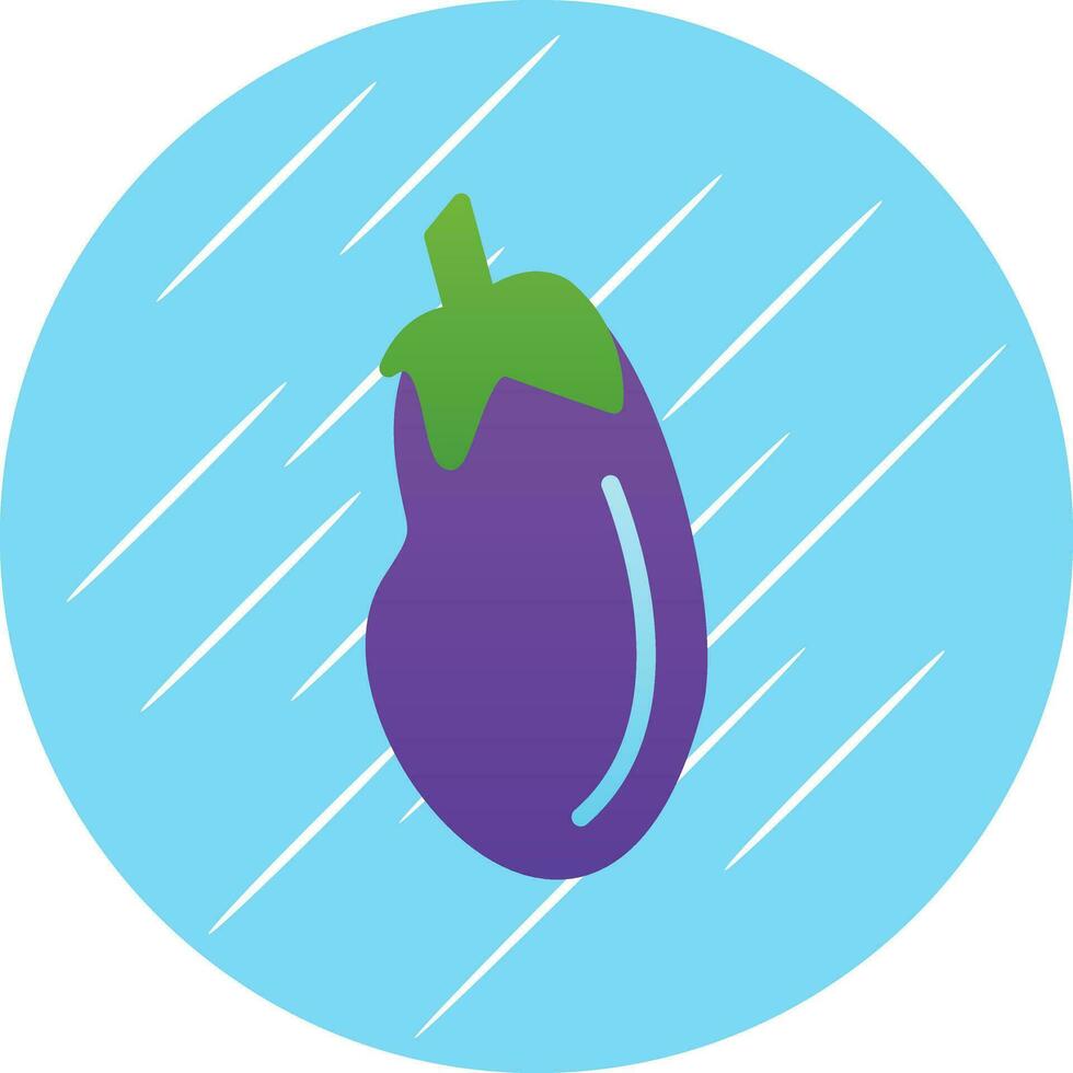 Aubergine Vector Icon Design