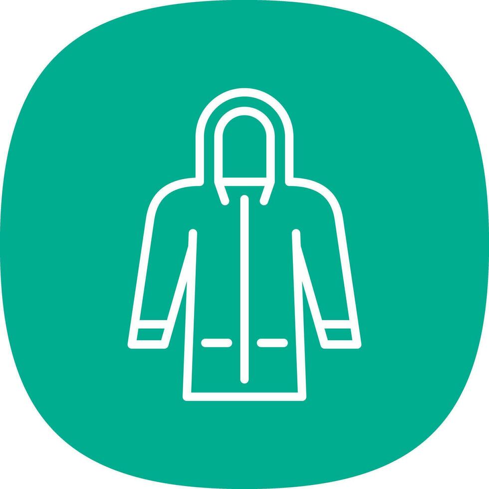 Raincoat Vector Icon Design