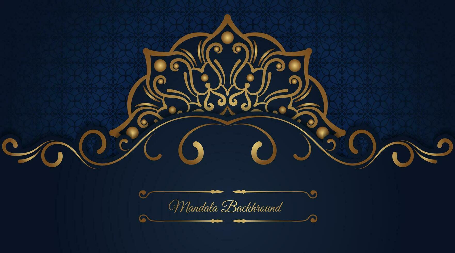 Luxury background, with golden mandala vector