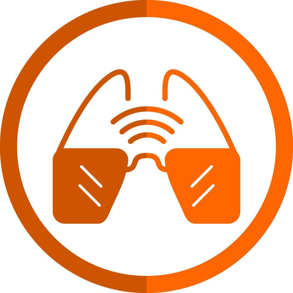 Smart Glasses  Vector Icon Design