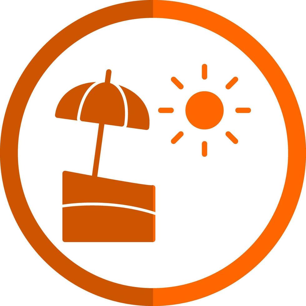 Dom paraguas vector icono diseño