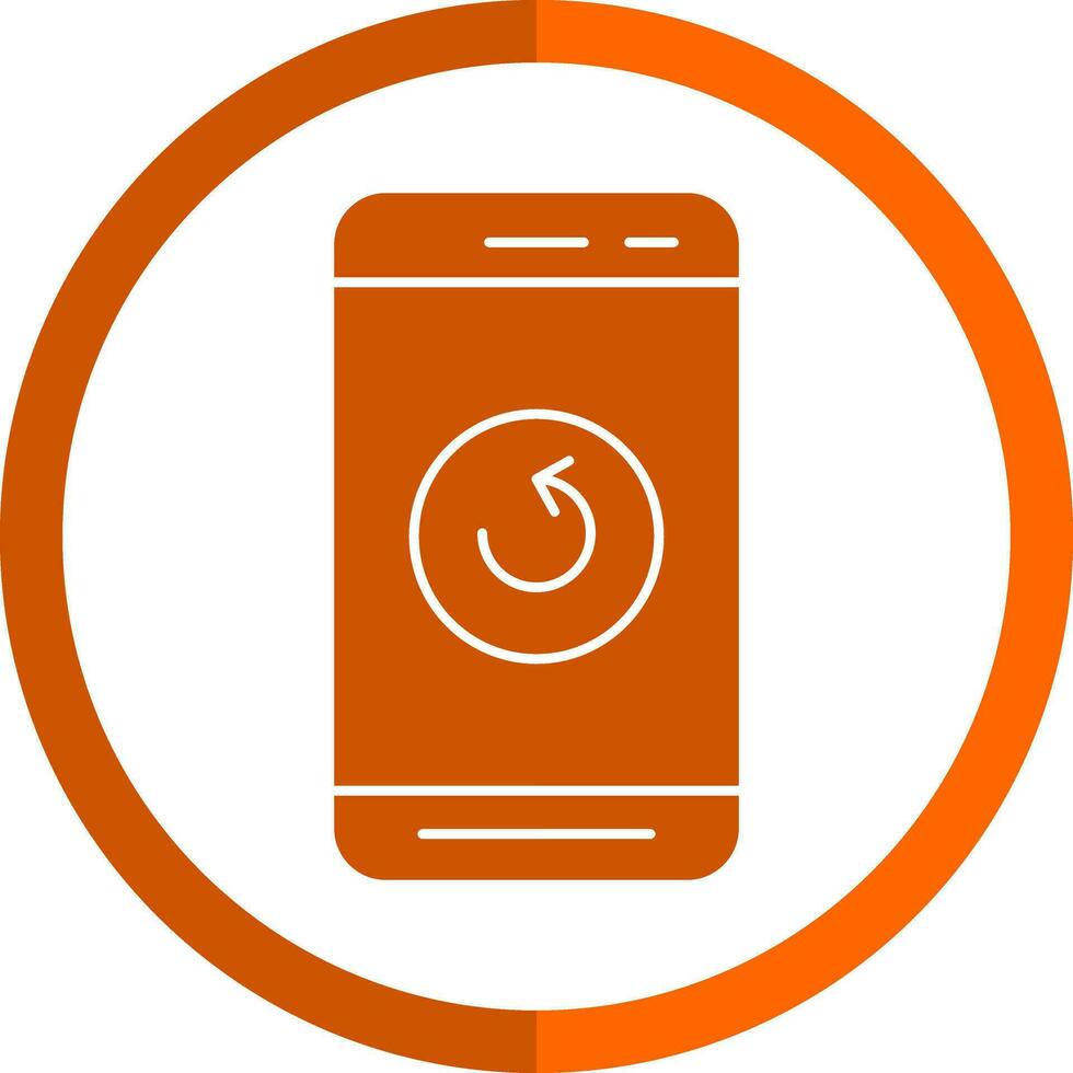 Mobile Refresh  Vector Icon Design