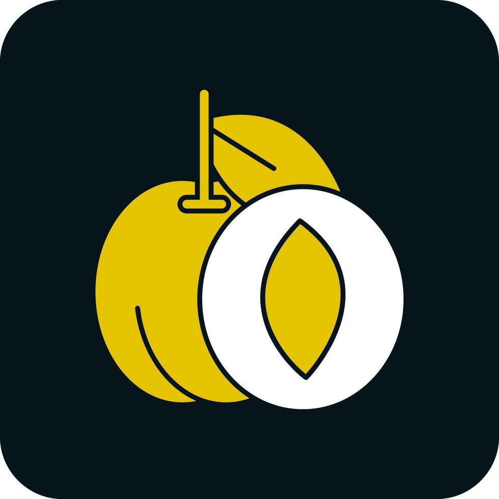 Apricot Vector Icon Design