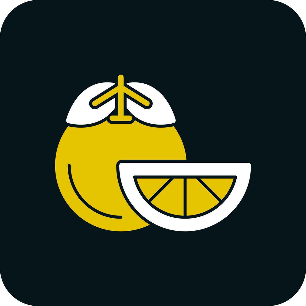 Tangerine Vector Icon Design