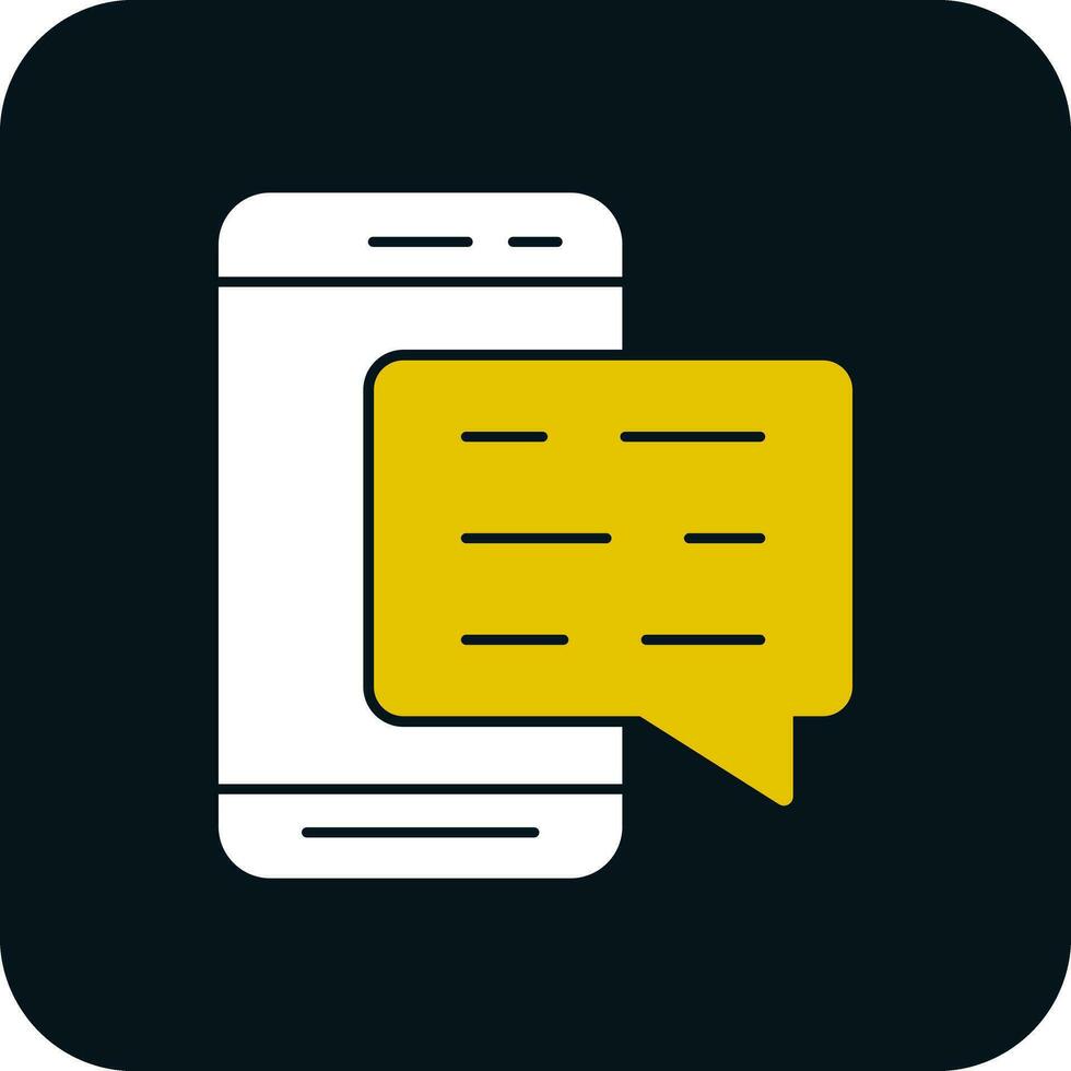 Mobile Chat  Vector Icon Design