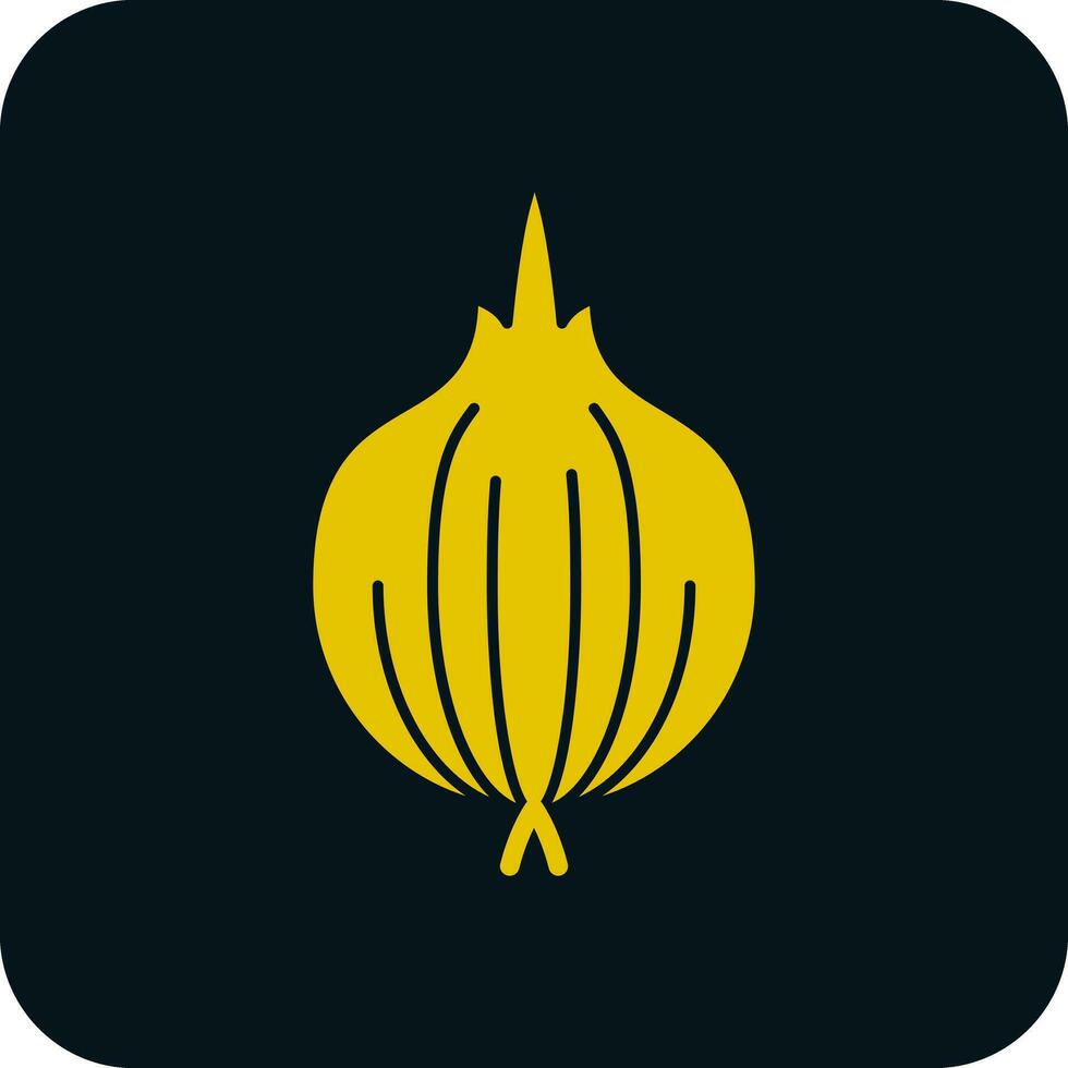 Red Onion Vector Icon Design