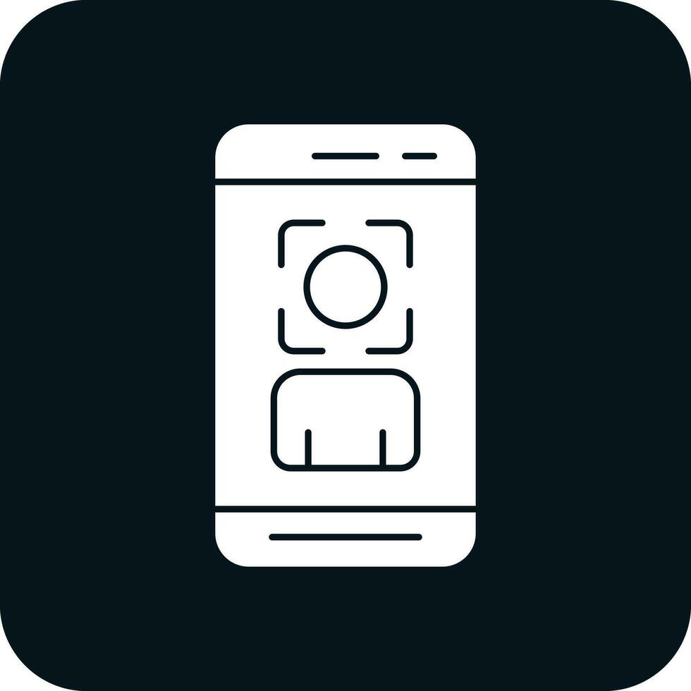 Face Scan  Vector Icon Design