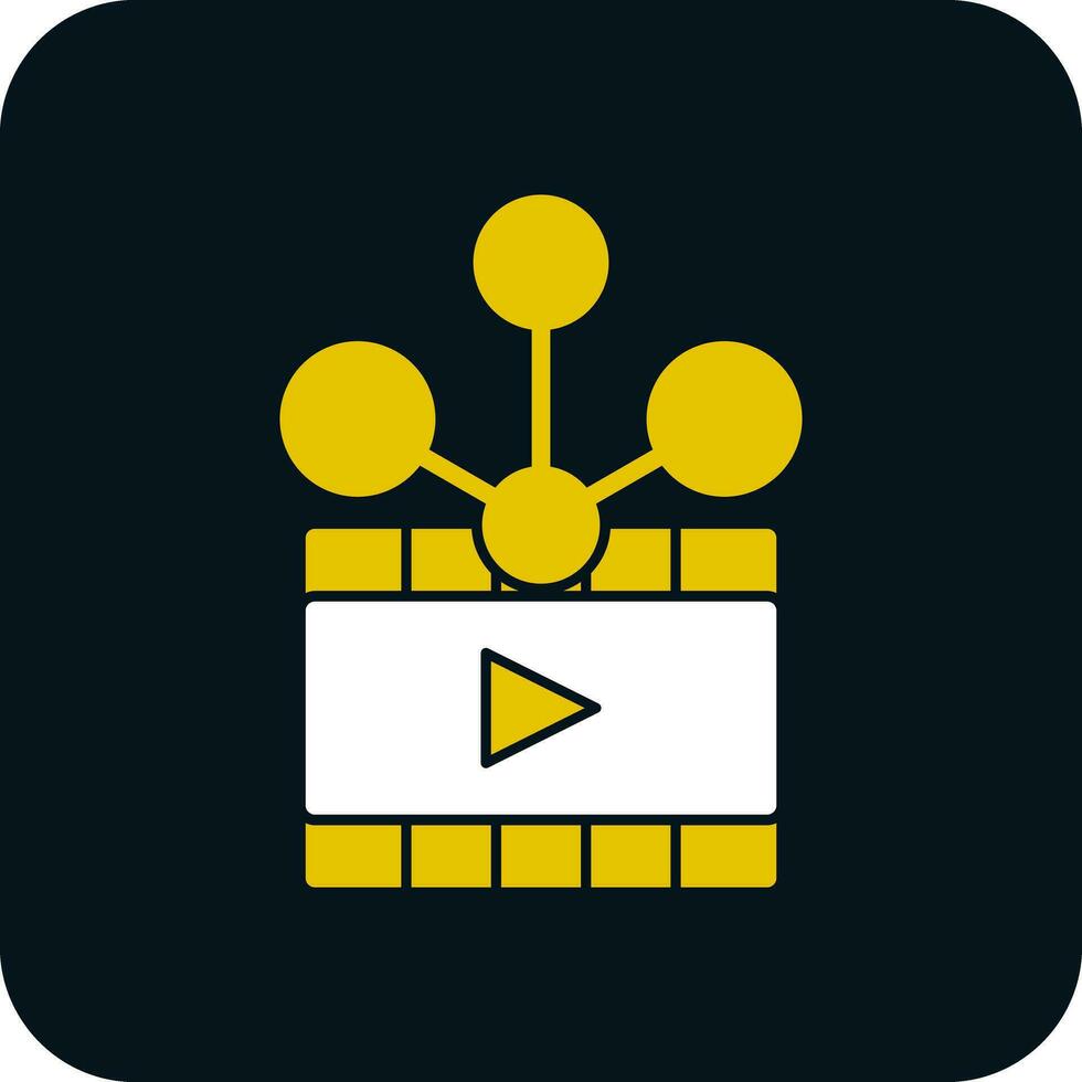 Video sharing Vector Icon Design