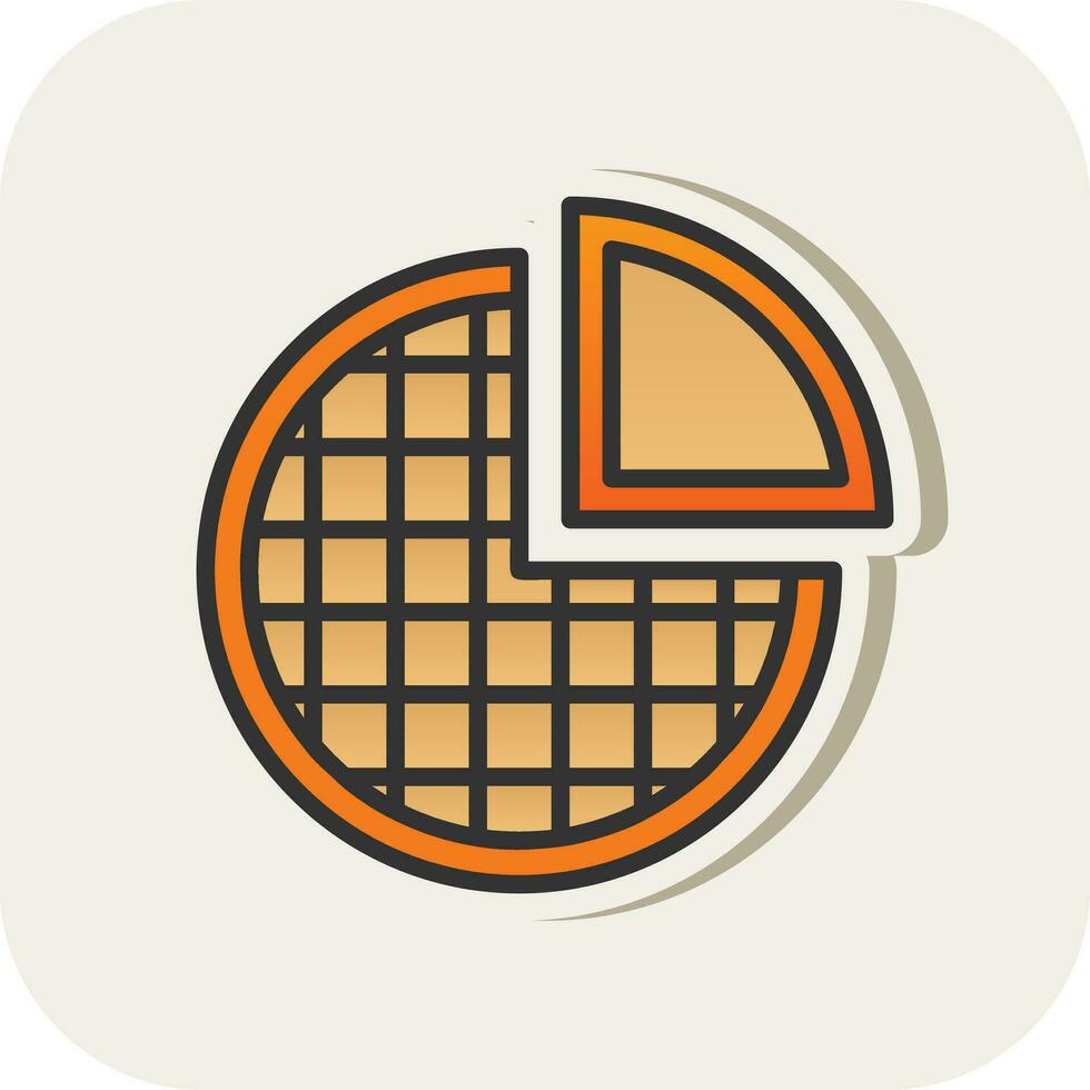 Pie Vector Icon Design