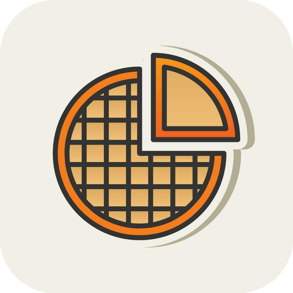 Pie Vector Icon Design