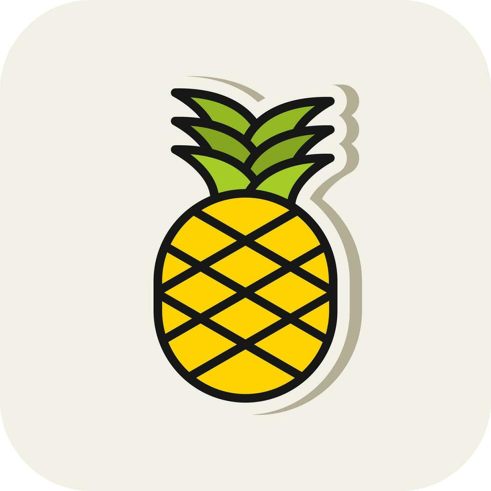 Pineapple Vector Icon Design