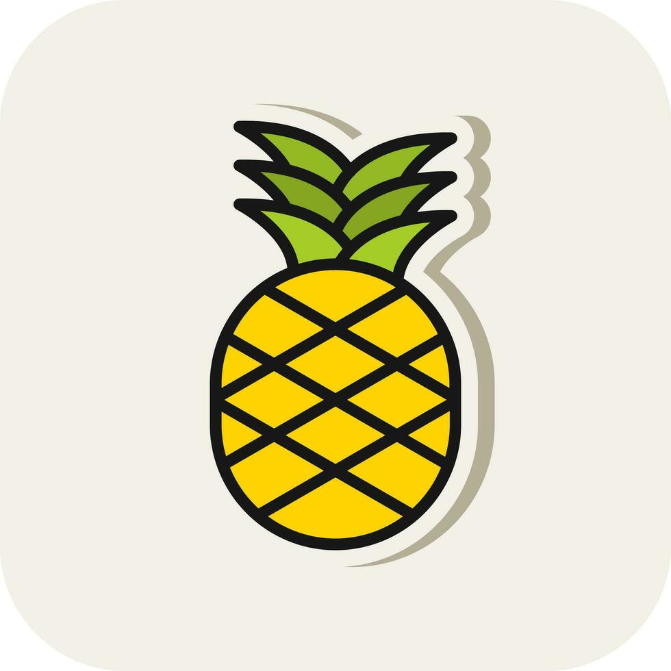 diseño de icono de vector de piña