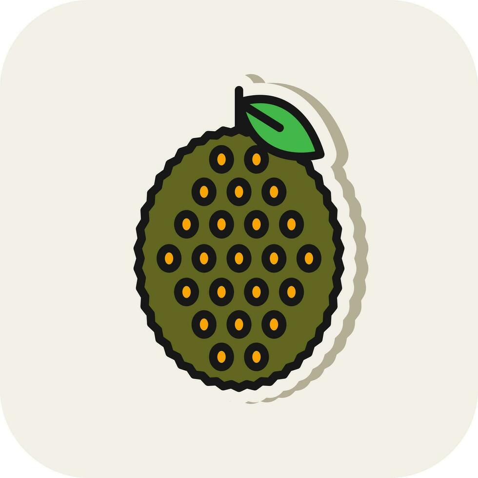 Jackfruit Vector Icon Design