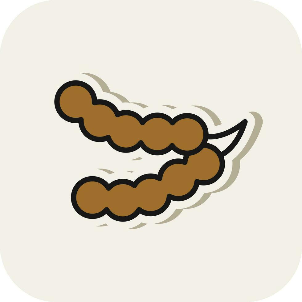 Tamarindo vector icono diseño