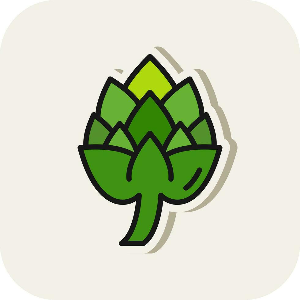 Artichoke Vector Icon Design