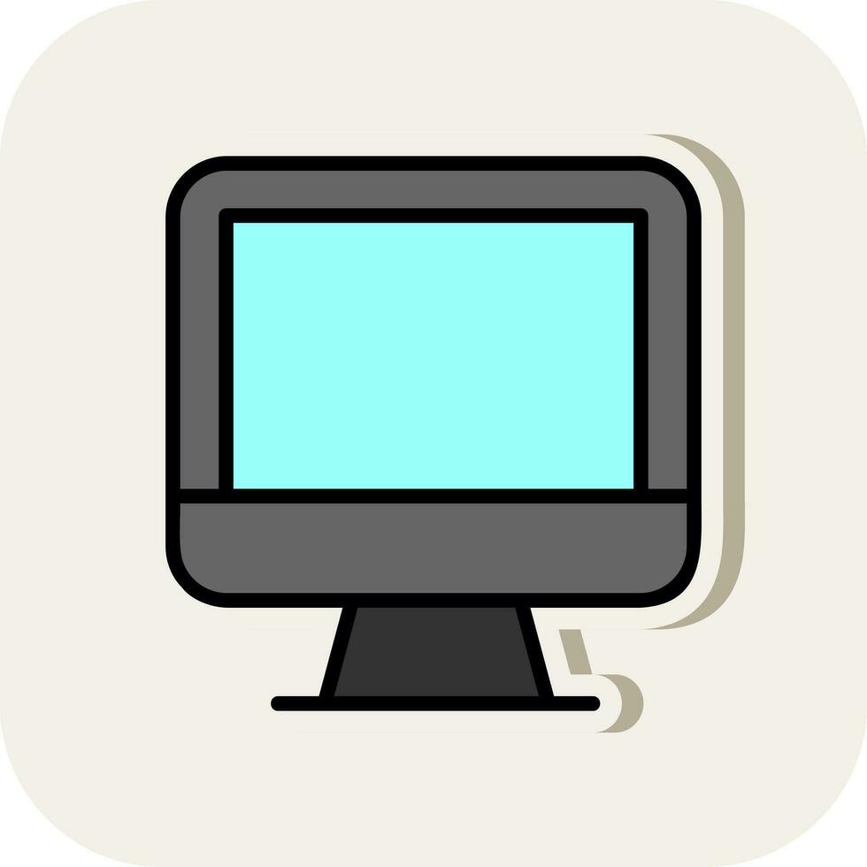 monitor vector icono diseño