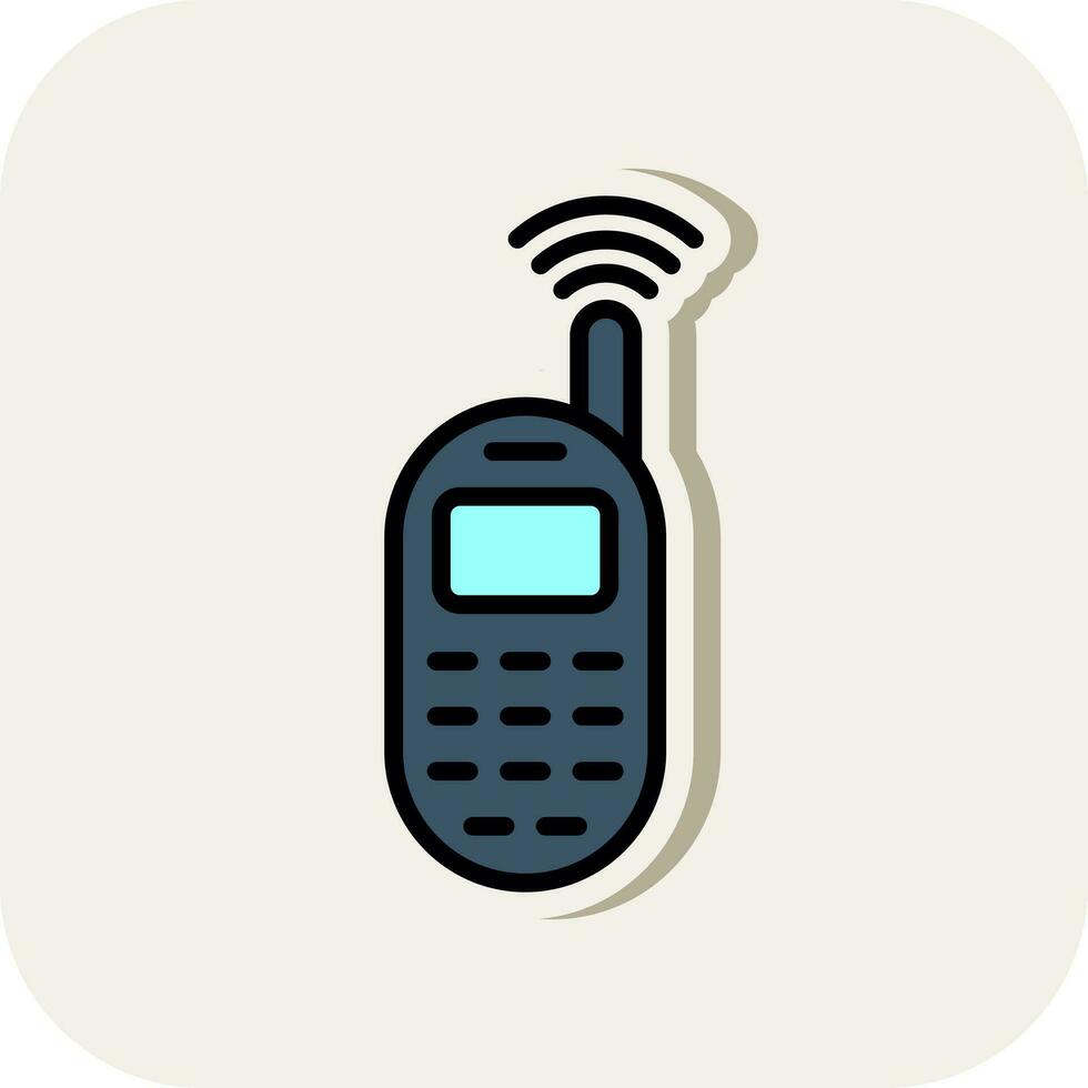 walkie película sonora vector icono diseño