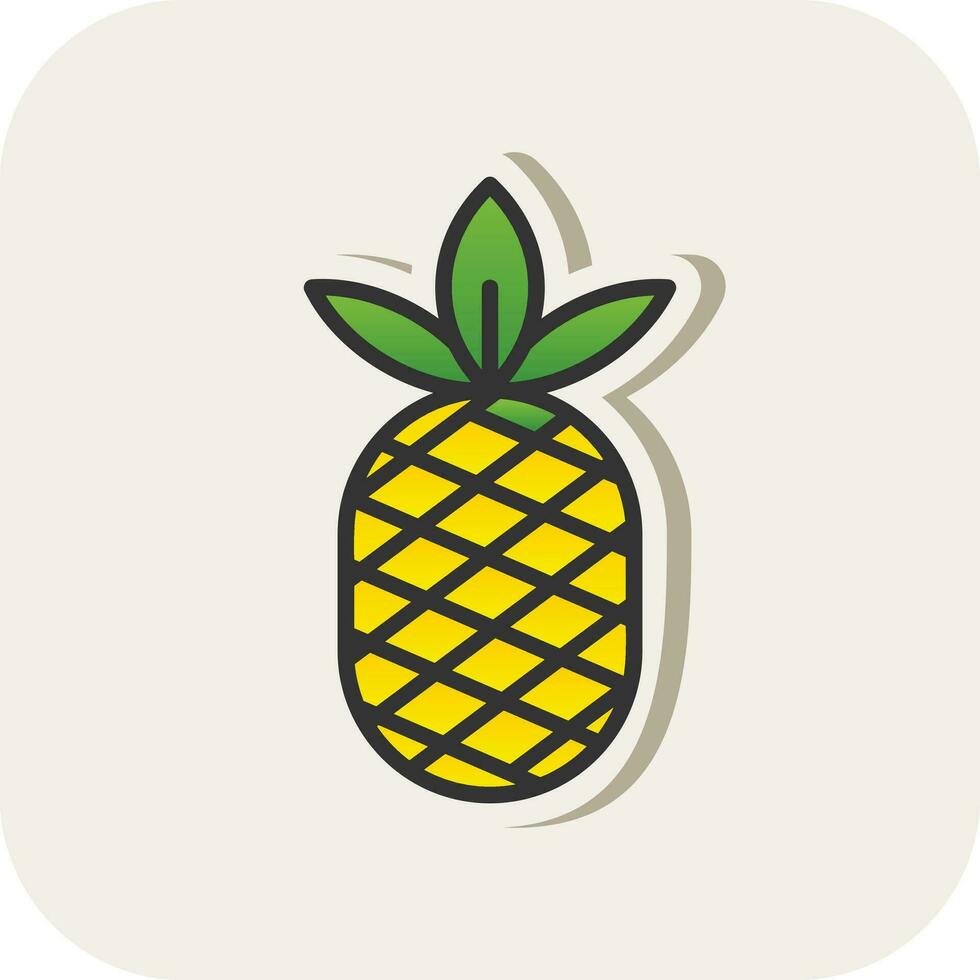 Pineapple Vector Icon Design