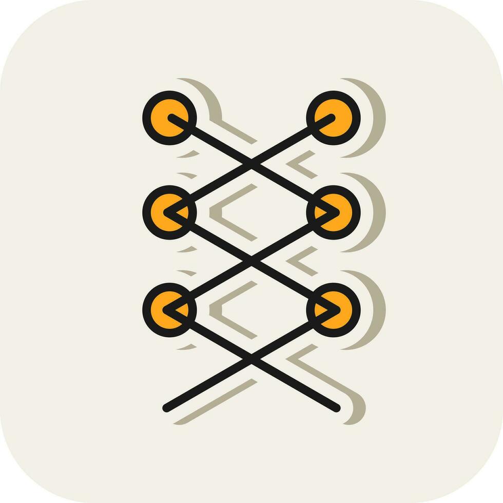 Shoe laces  Vector Icon Design