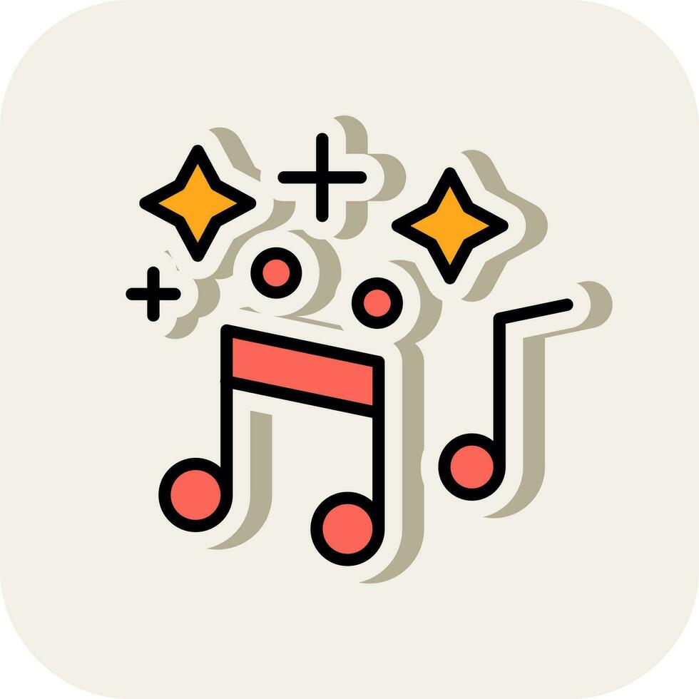 musical notas vector icono diseño