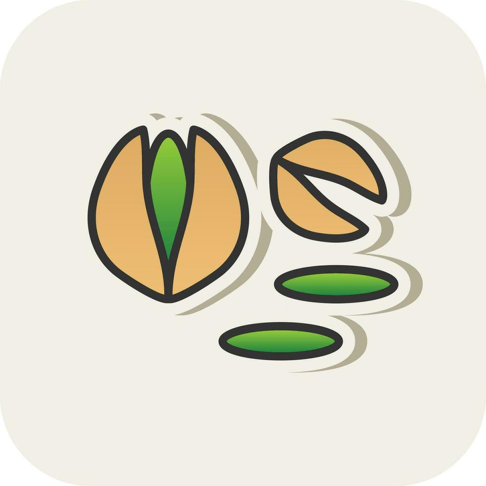 pistacho vector icono diseño