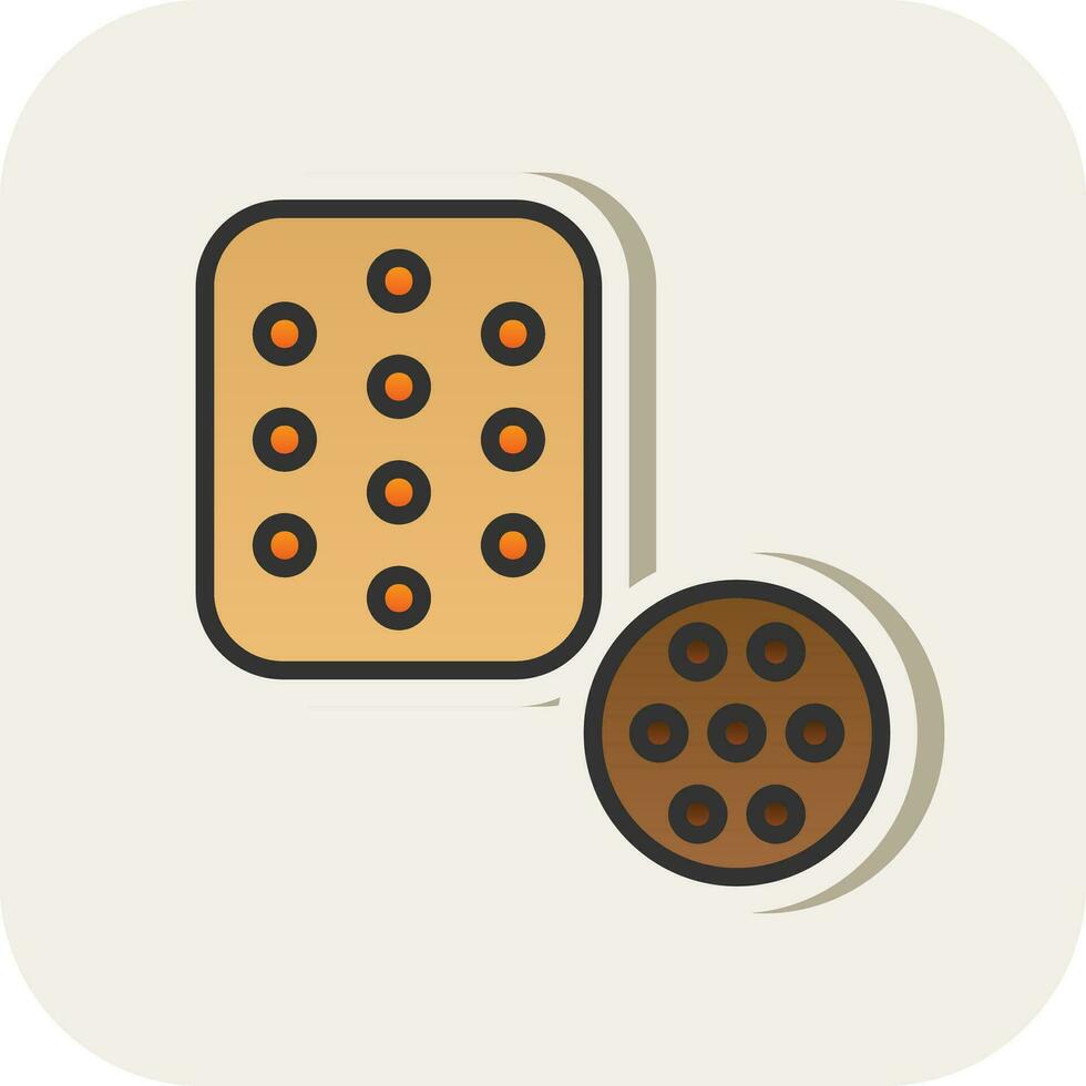 Biscuit Vector Icon Design