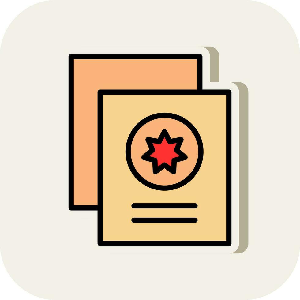 Greeting Card  Vector Icon Design