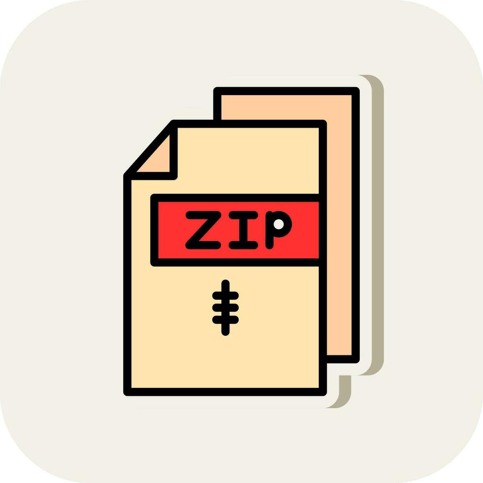 Zip  Vector Icon Design