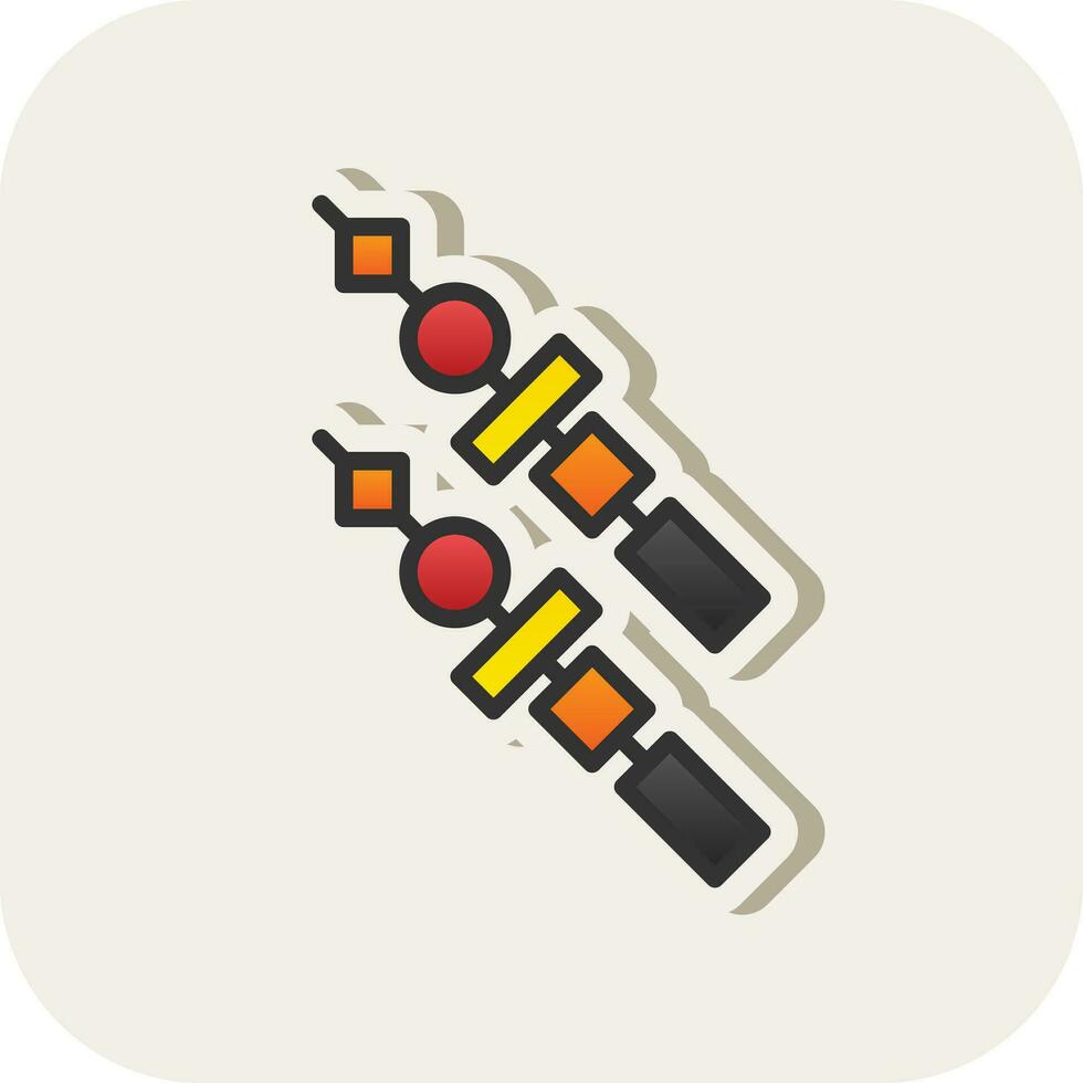Kebab Vector Icon Design