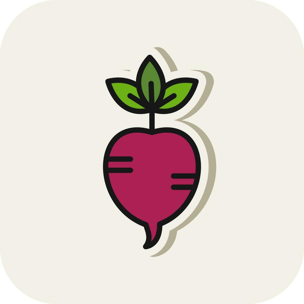 Beet Vector Icon Design