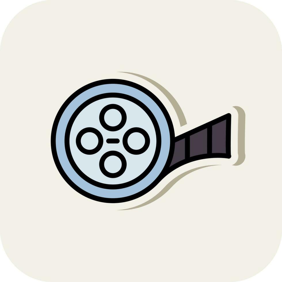 Movie Reel  Vector Icon Design