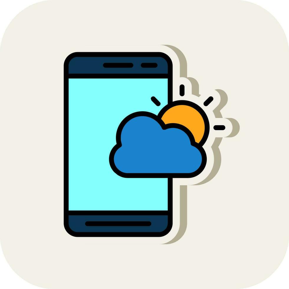 Weather App  Vector Icon Design