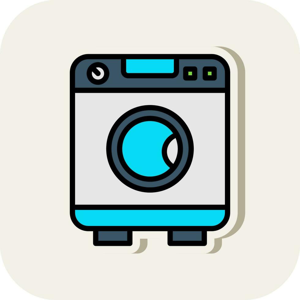 Washing Machine  Vector Icon Design