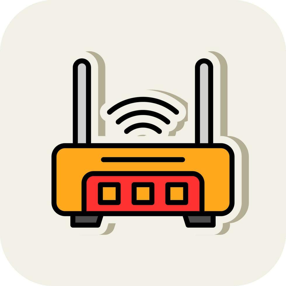 Router  Vector Icon Design