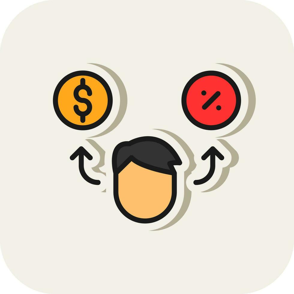 Debt Vector Icon Design