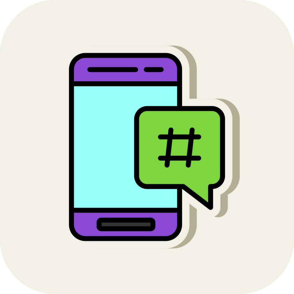 Hastag  Vector Icon Design