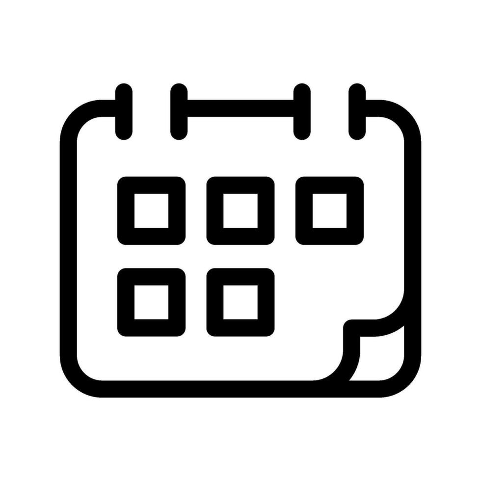 Calendar Icon Vector Symbol Design Illustration