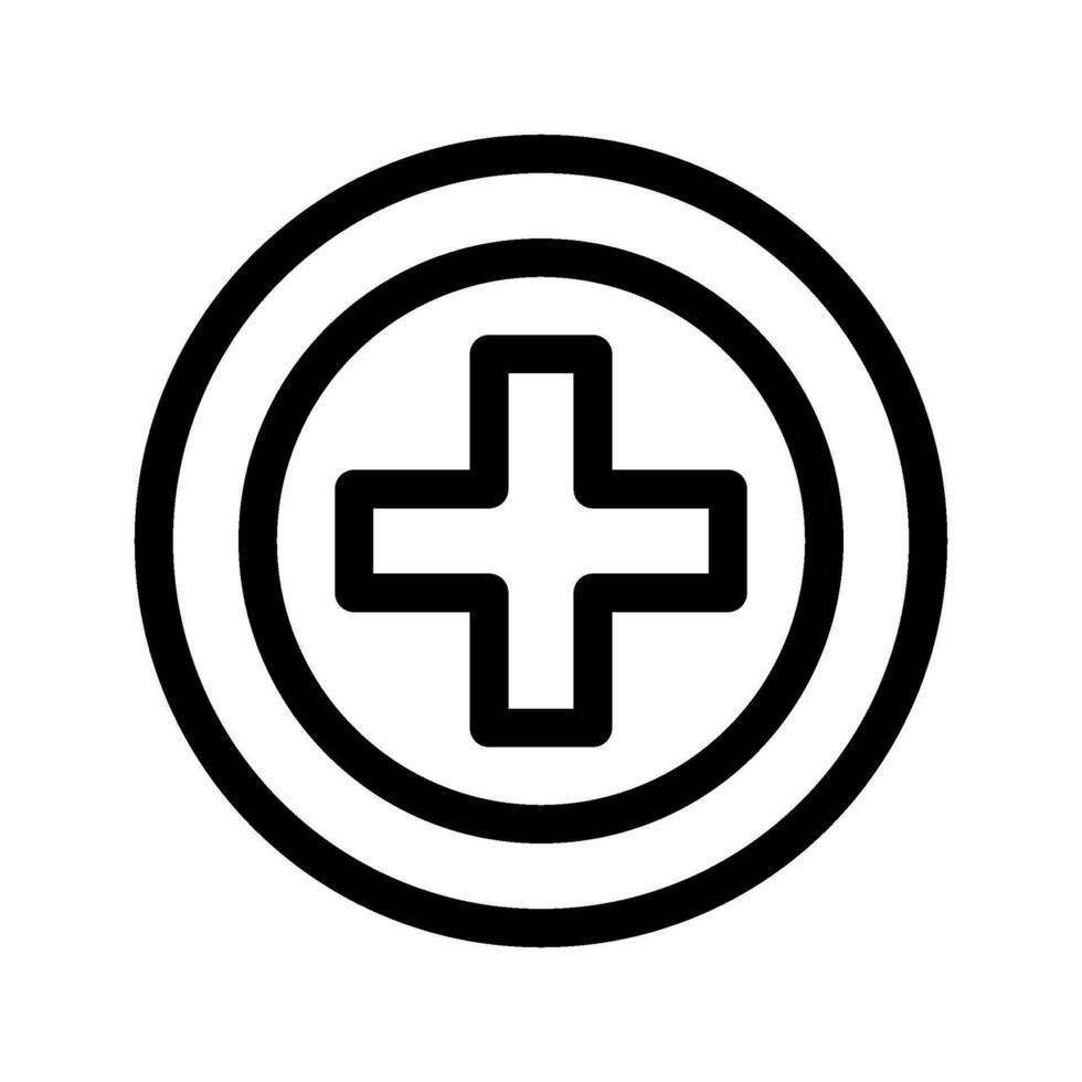 Plus Circle Icon Vector Symbol Design Illustration