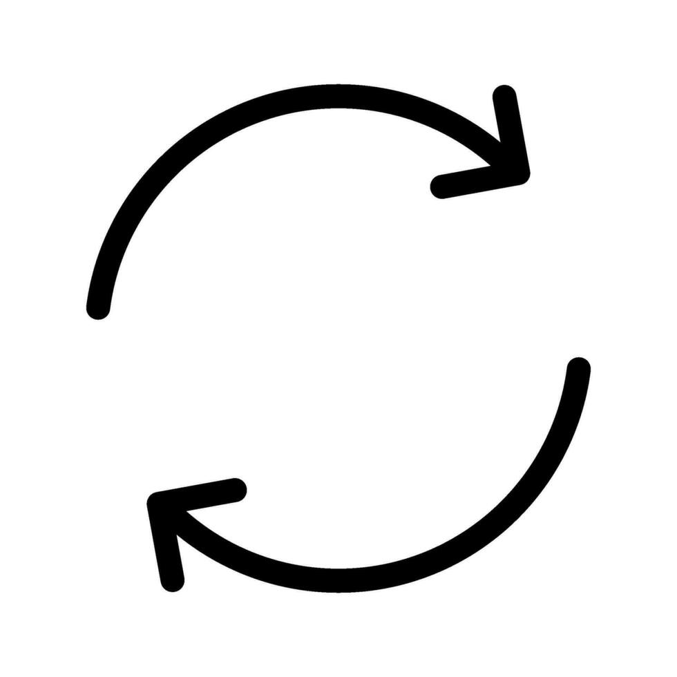Clockwise Icon Vector Symbol Design Illustration